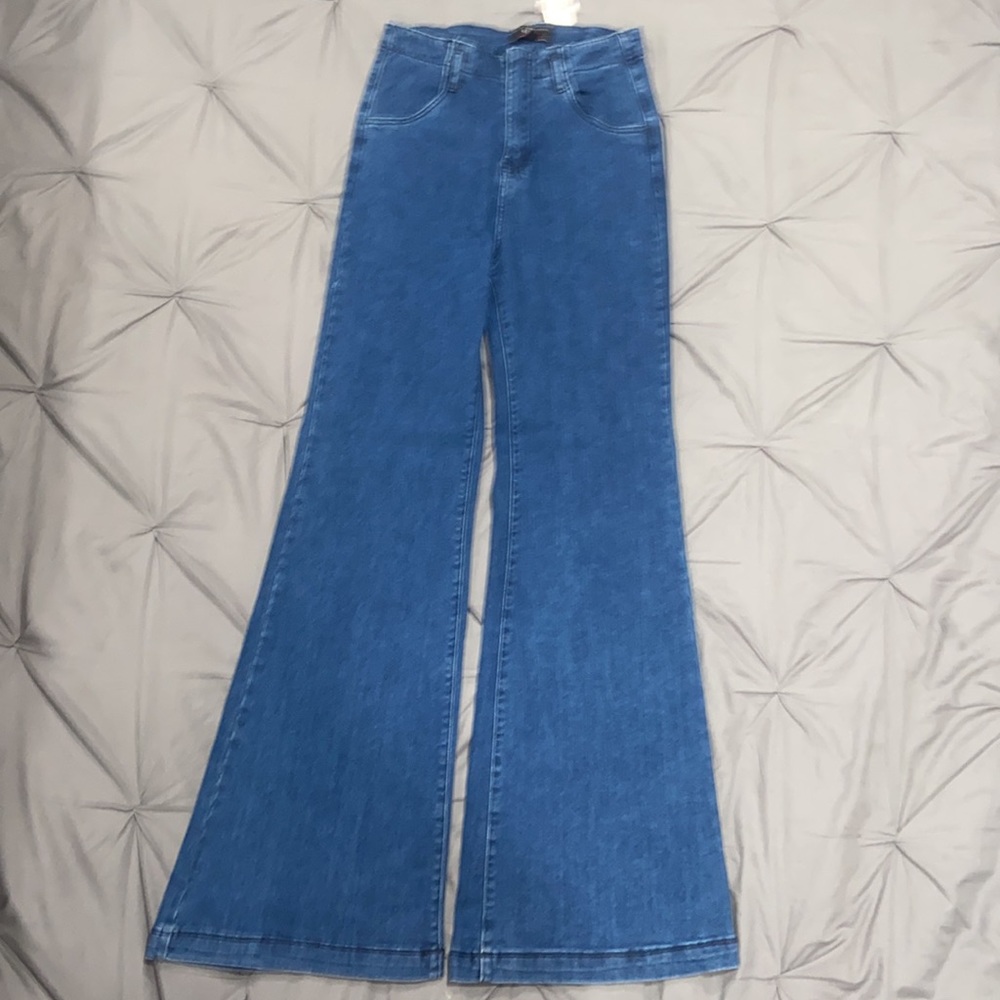 Denim by Jealous Tomato flare wide leg bell bottom jeans